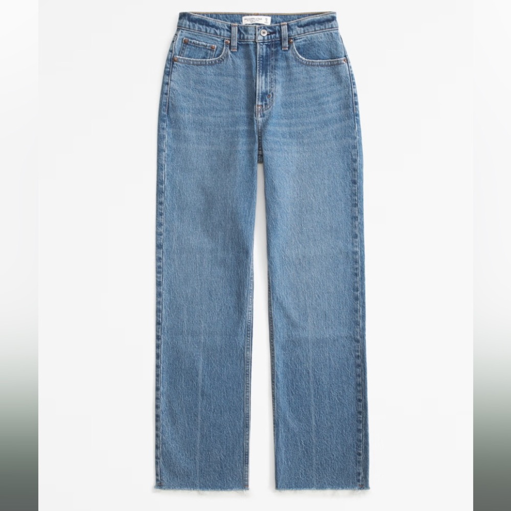 High Rise Vintage Straight Jeans - Abercrombie - NWT - 25 Short